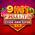 9 Hot Fruits Stick and Spin 3x3